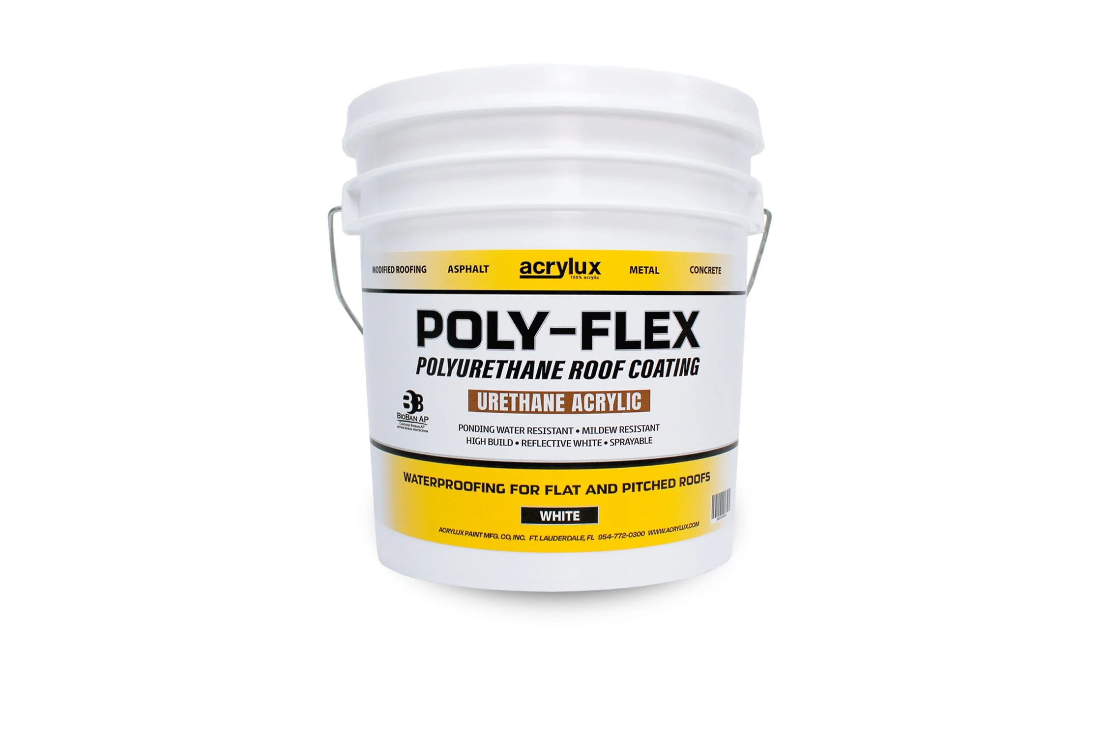 Poly-Flex Polyurethane Flat Roof Coating | Ponding Water & UV